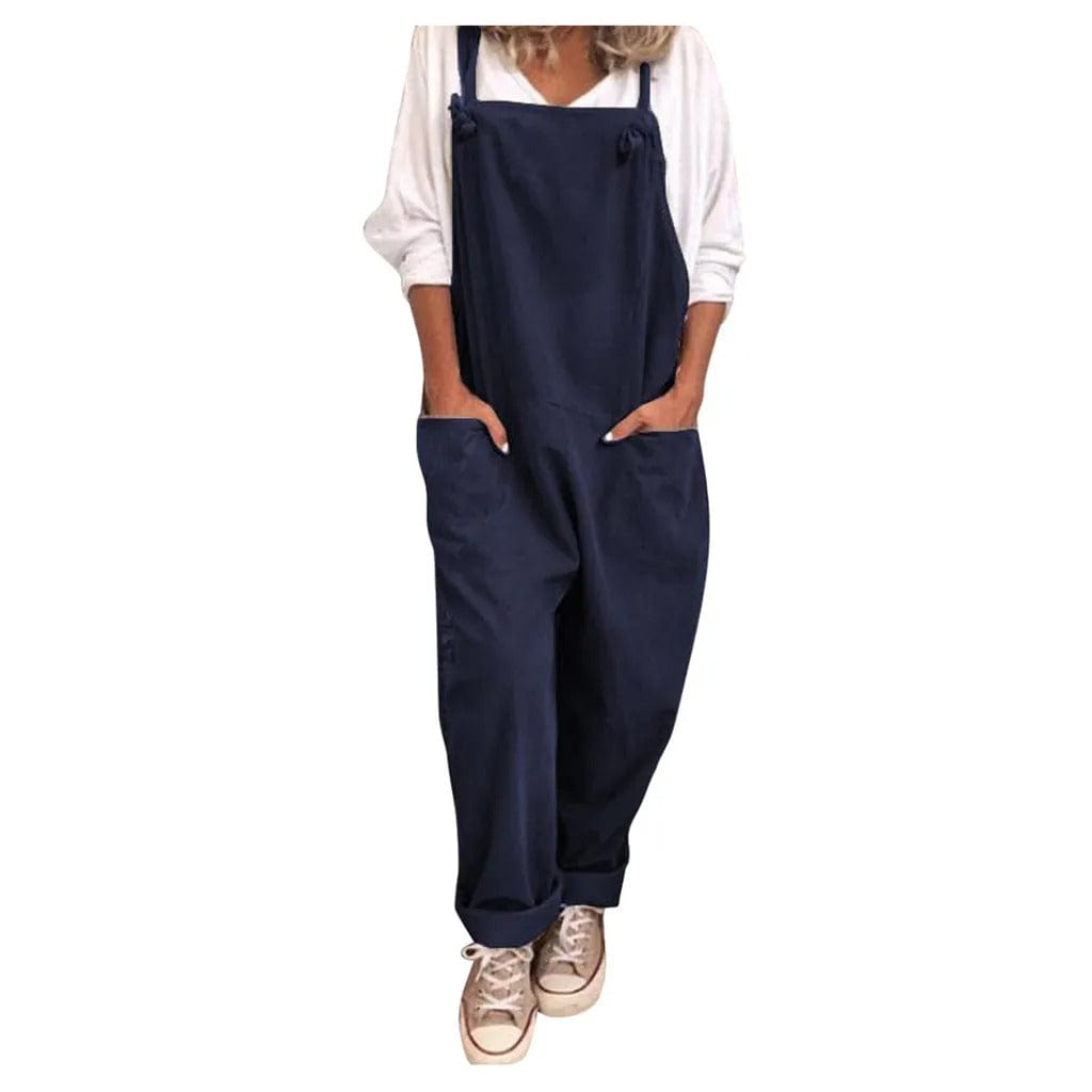Overall in loosely knit polyester and elastane