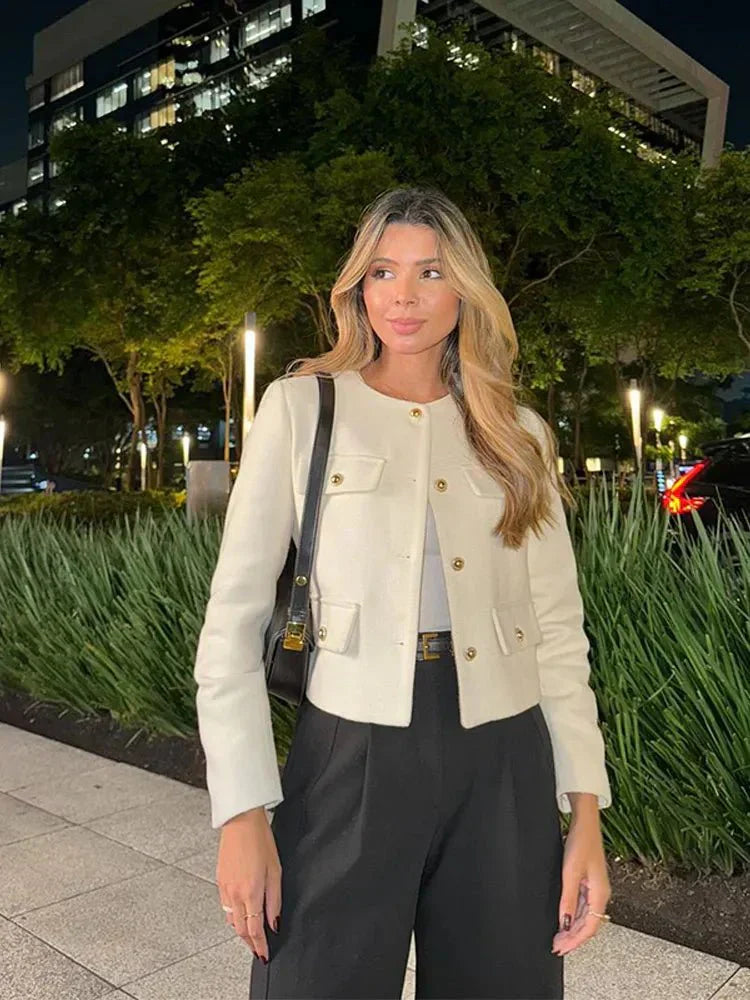 WW | Short jacket with button details Autumn
