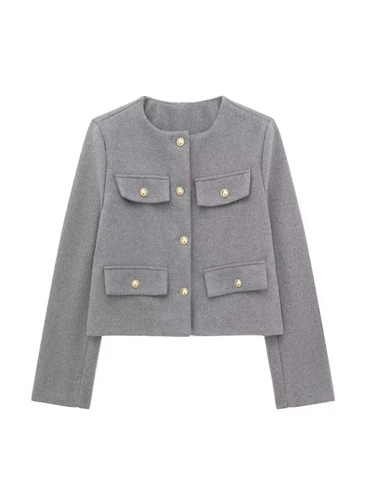 WW | Short jacket with button details Autumn