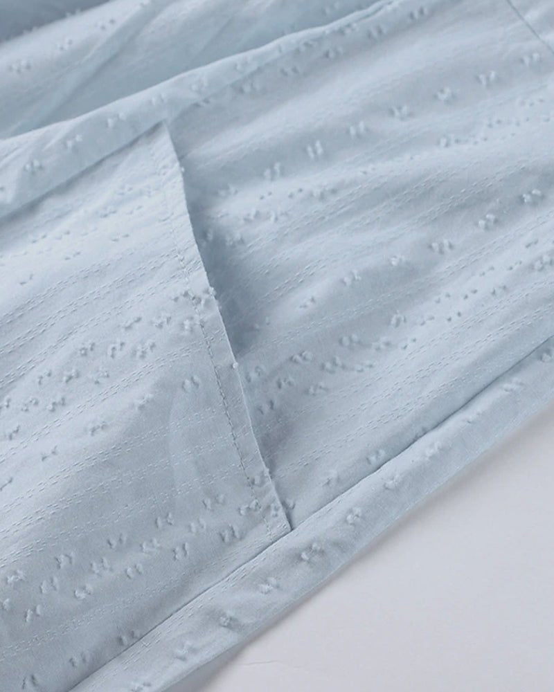 WW | Entspanntes Boho-Hemdkleid mit V-Ausschnitt für Damen