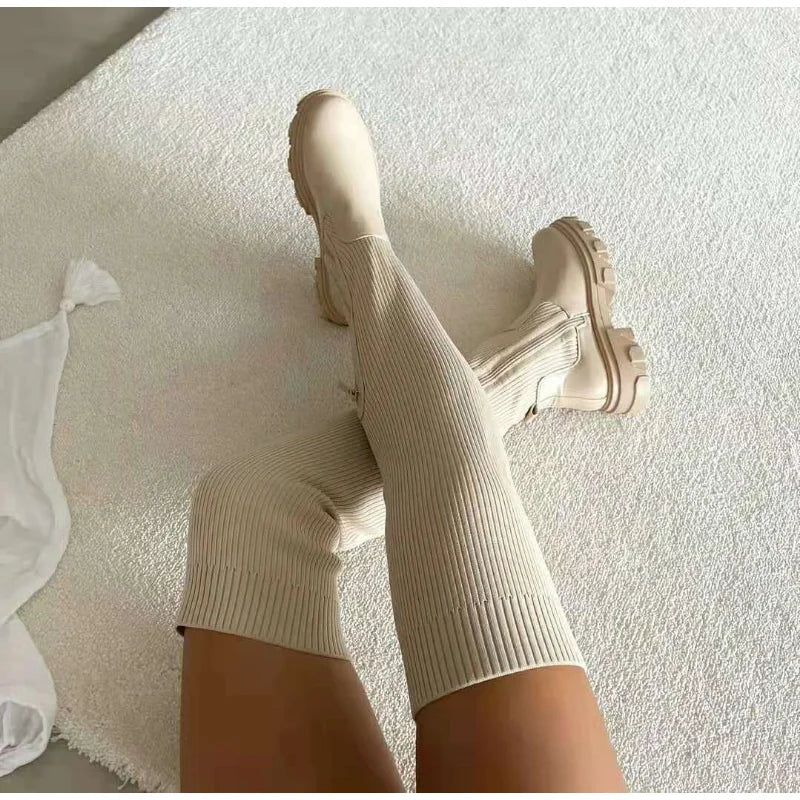 WW | Thigh-High Sock Boots