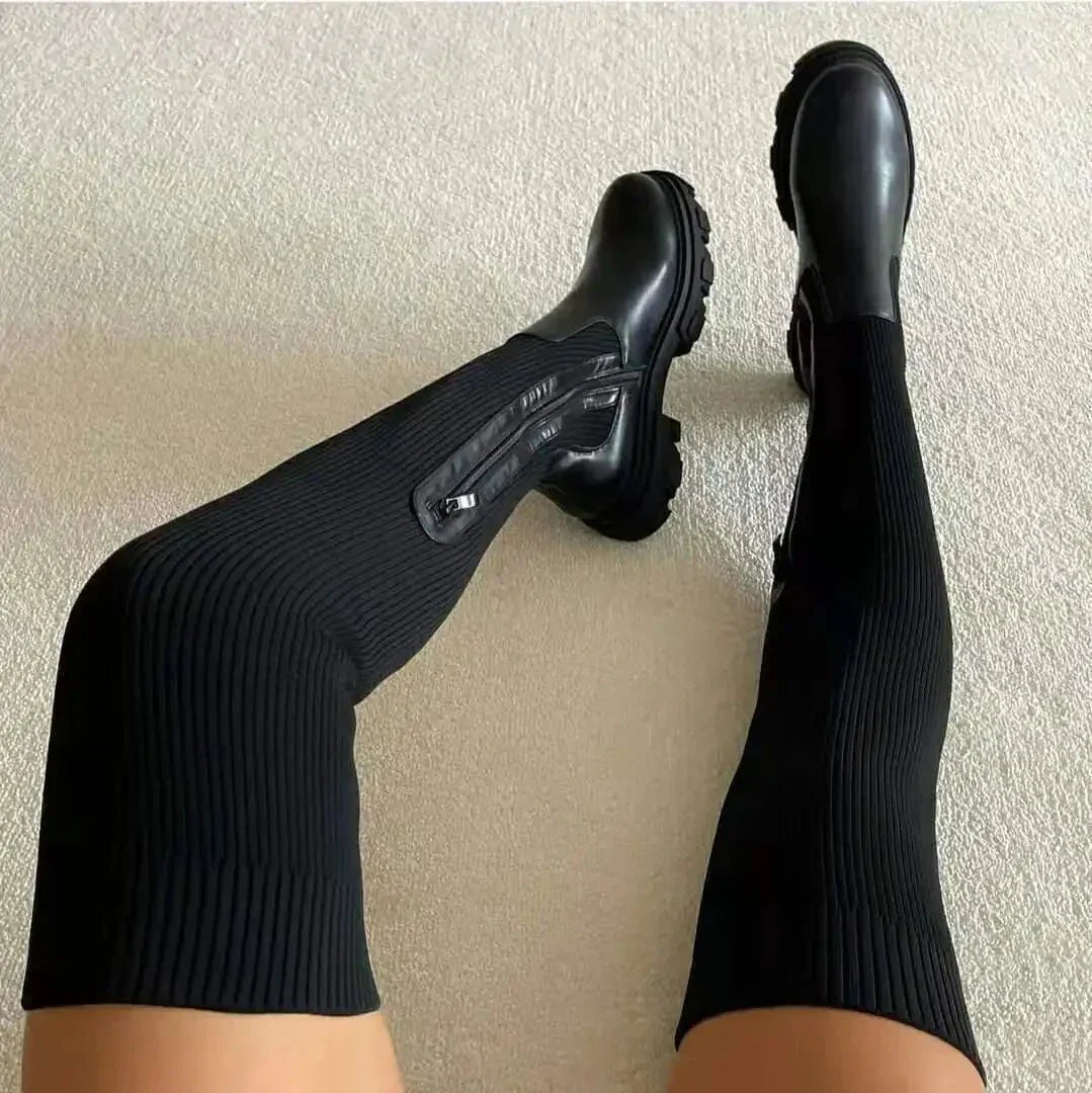 WW | Thigh-High Sock Boots
