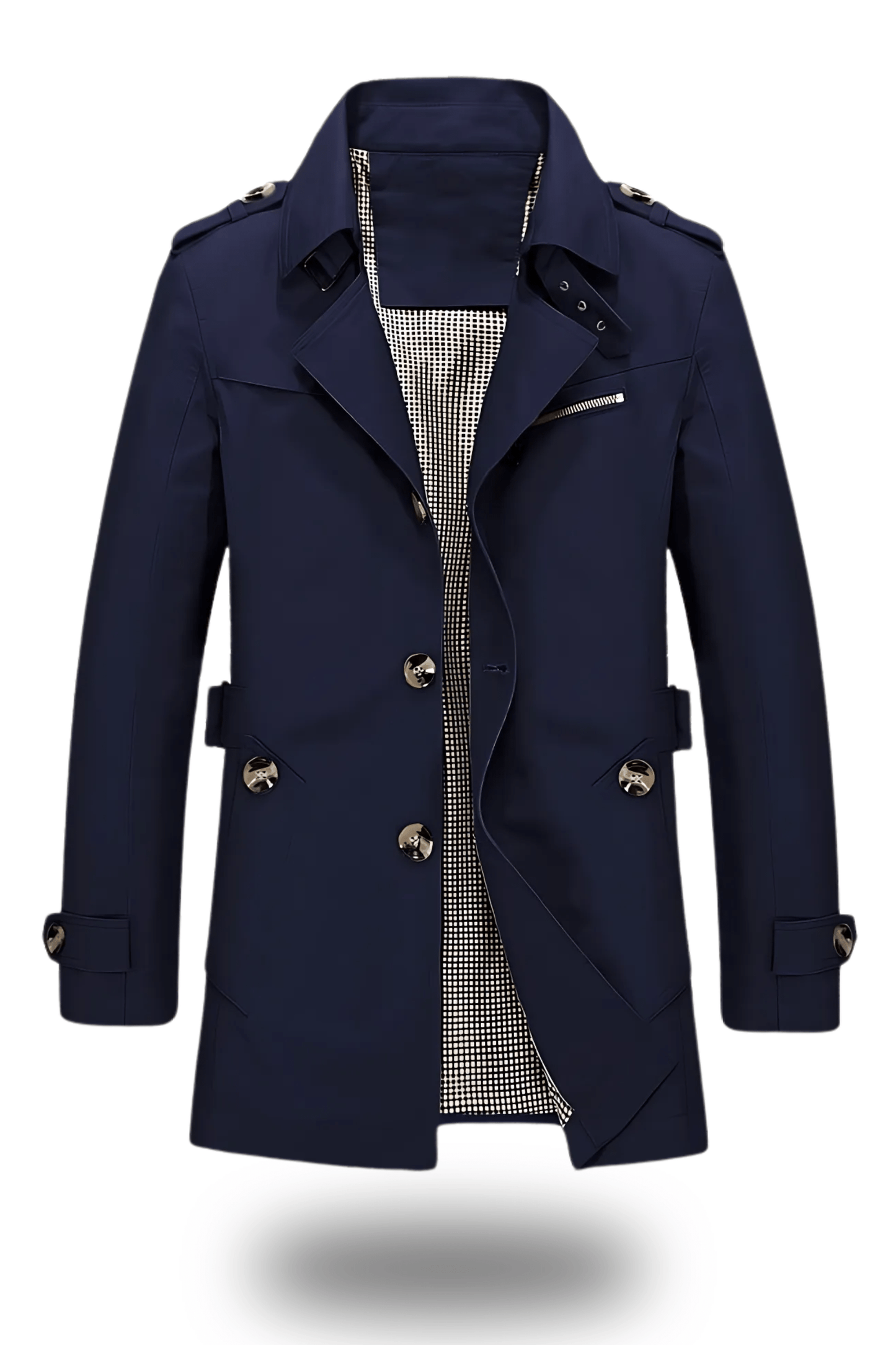 WW | Herren Doppelreiher Trenchcoat - Mittellang