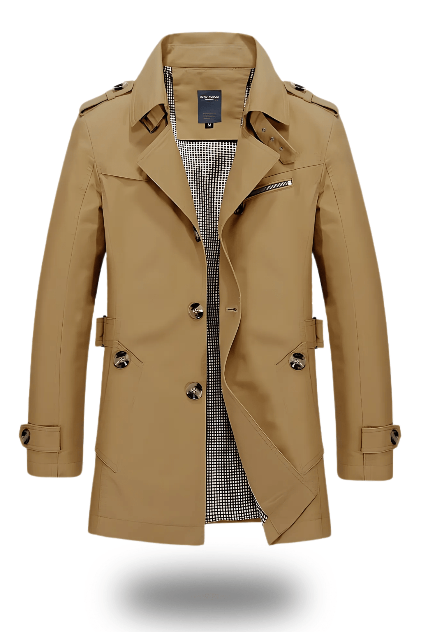 WW | Herren Doppelreiher Trenchcoat - Mittellang