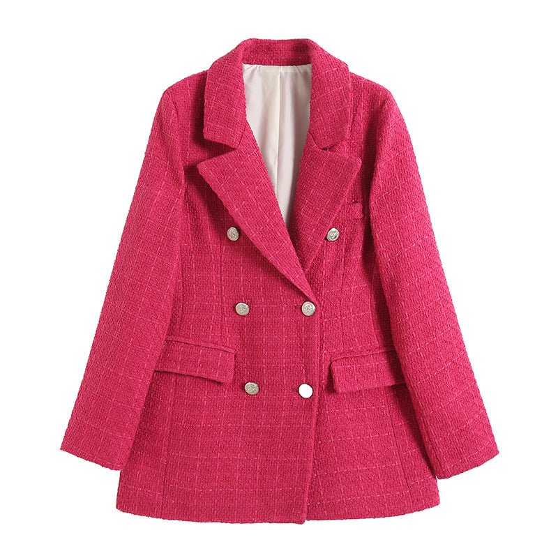 WW | Double-Breasted Long Sleeve Blazer