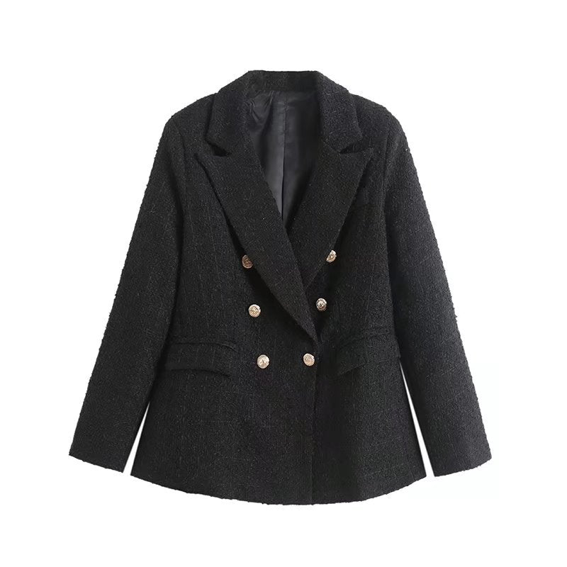 WW | Double-Breasted Long Sleeve Blazer