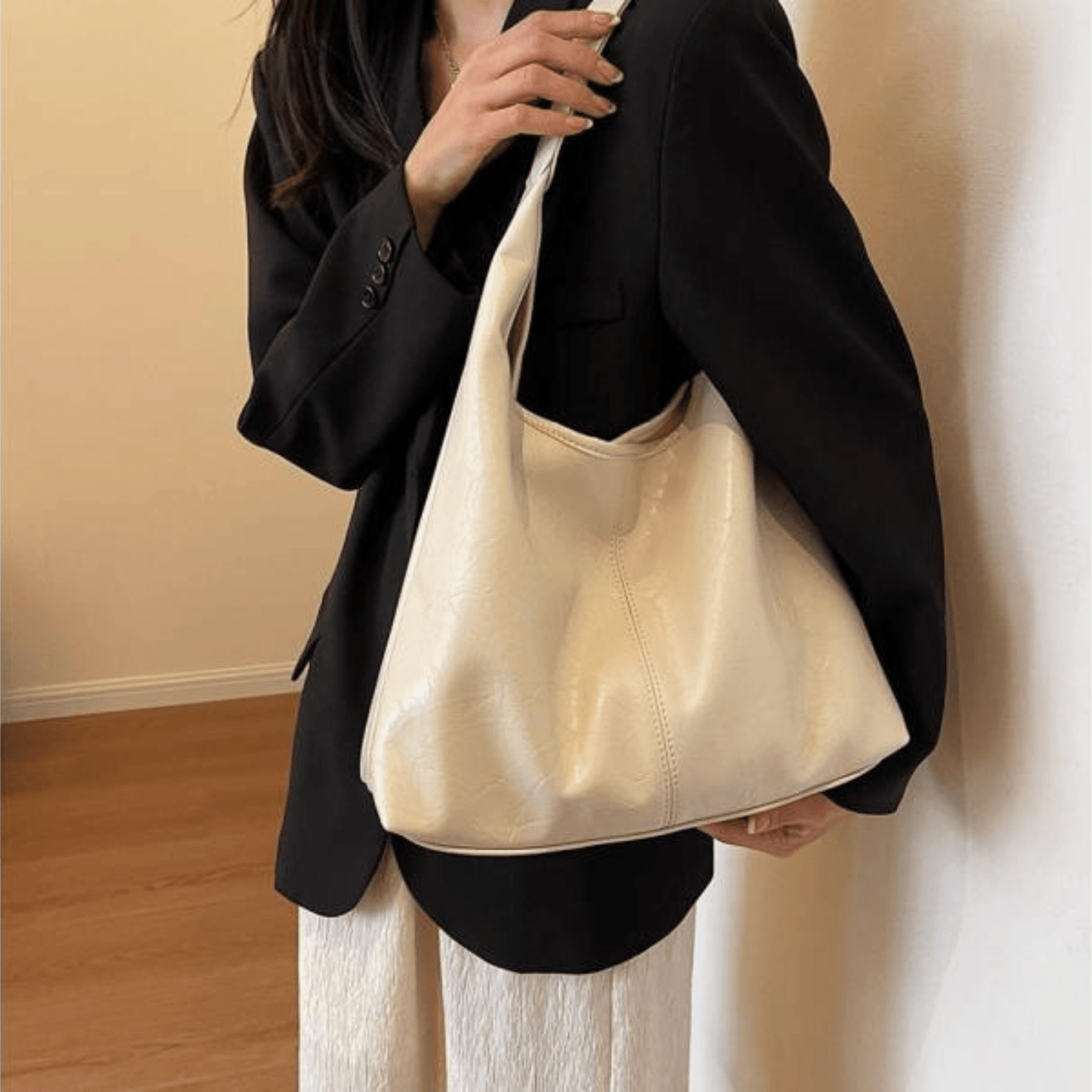 WW | Elegante Leder Schultertasche für Frauen