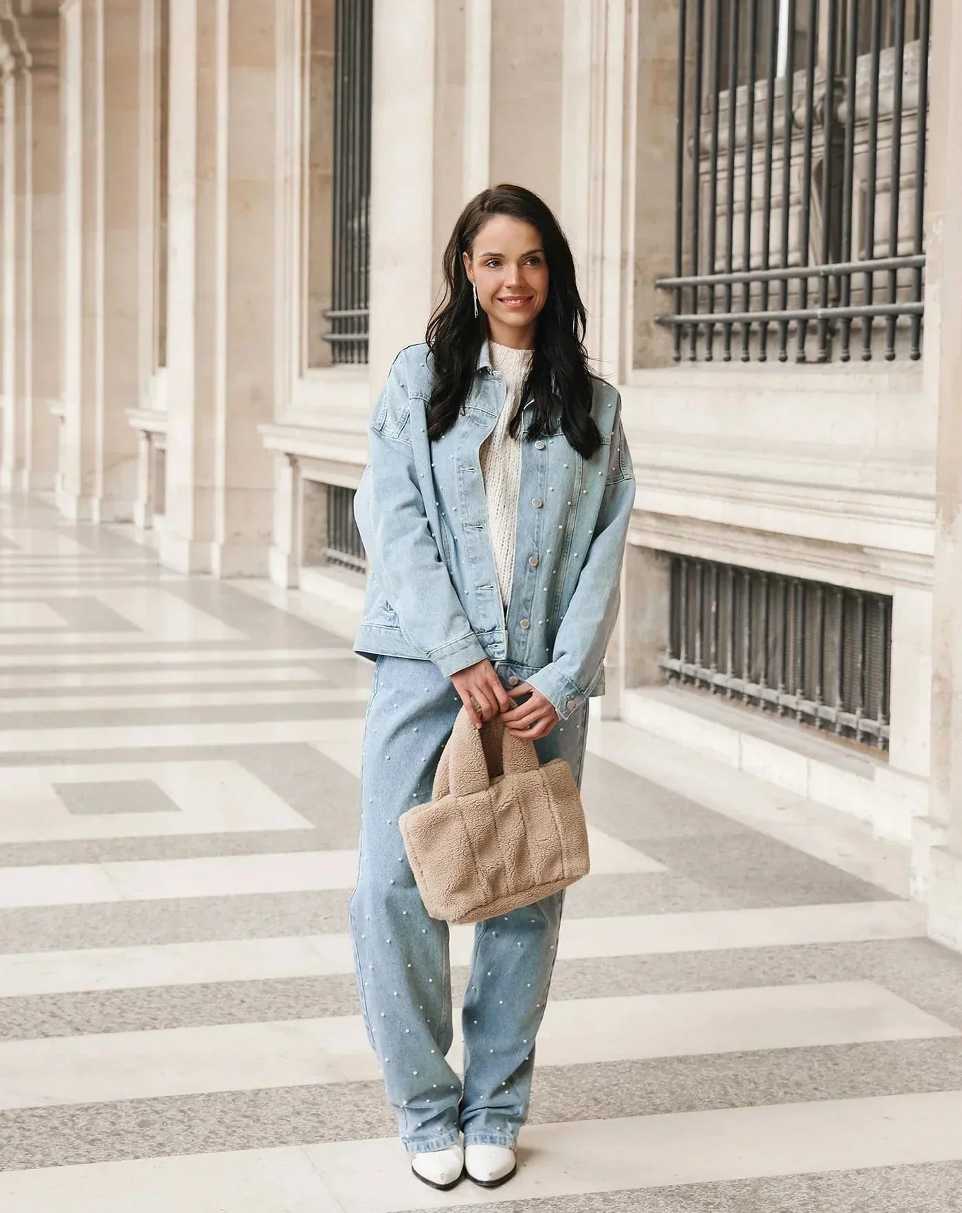 WW | Denim Sparkle Hose mit Glitzer