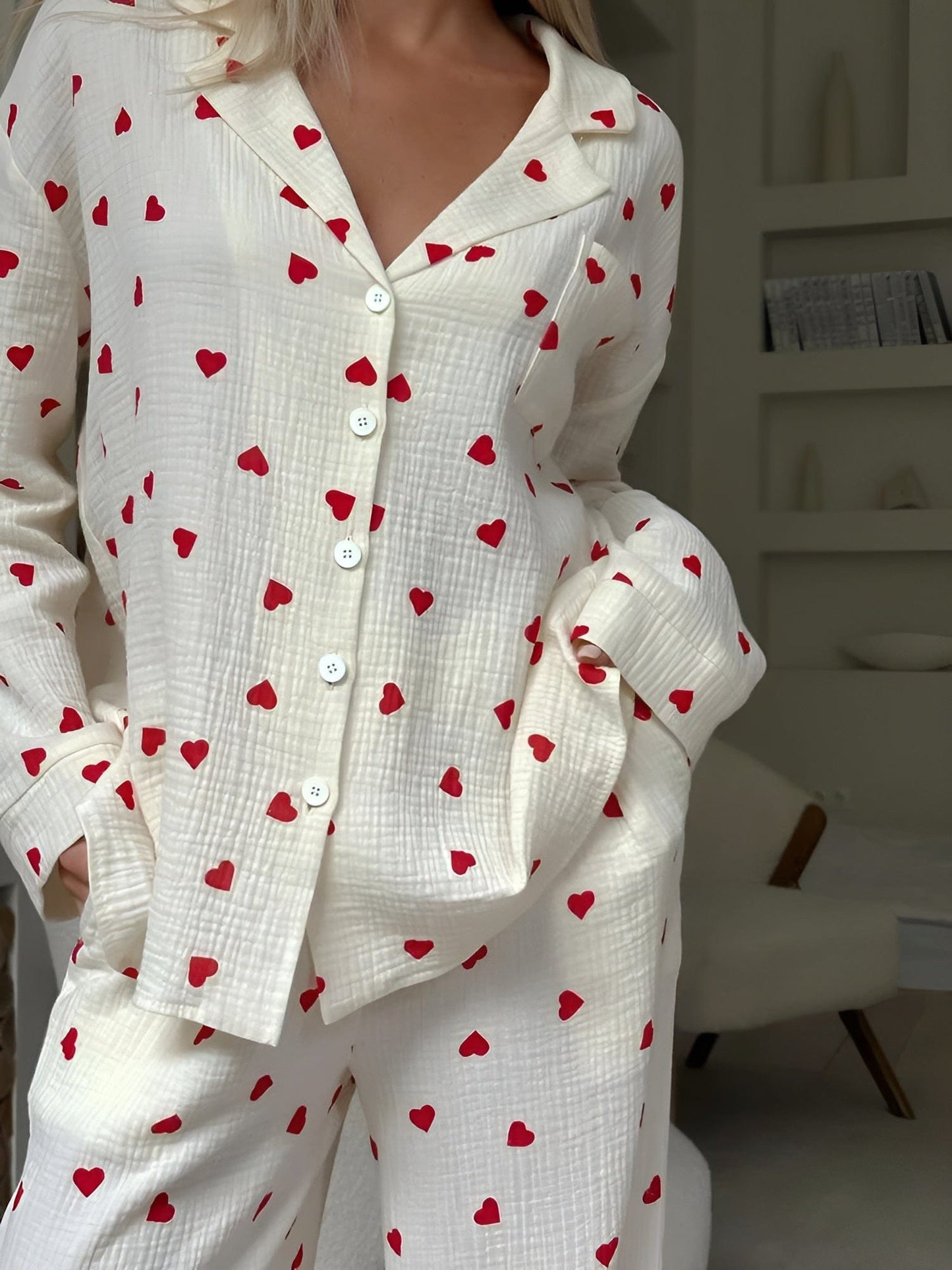WW | Das Ästhetische Herz-Pyjama-Set