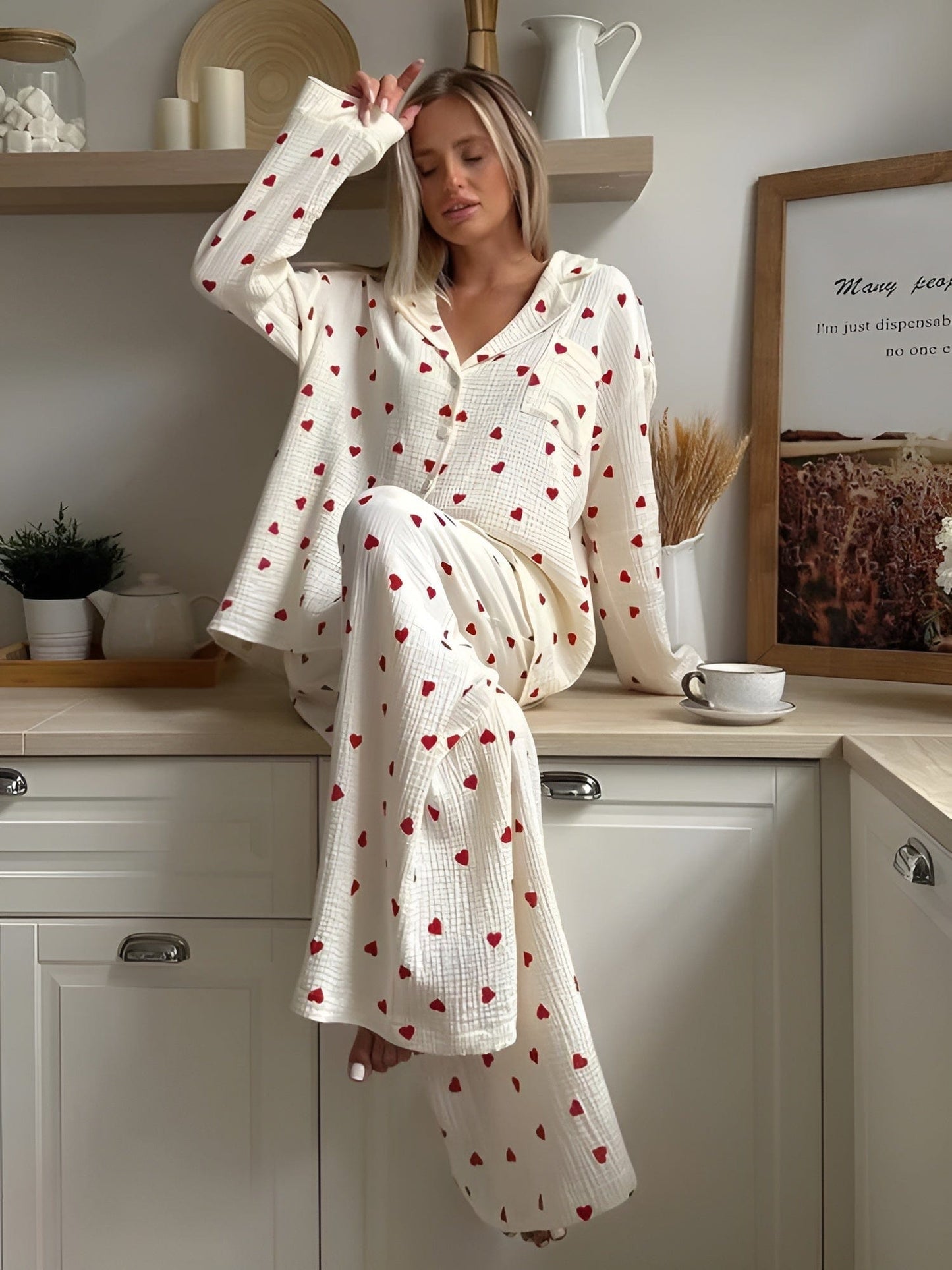 WW | Das Ästhetische Herz-Pyjama-Set