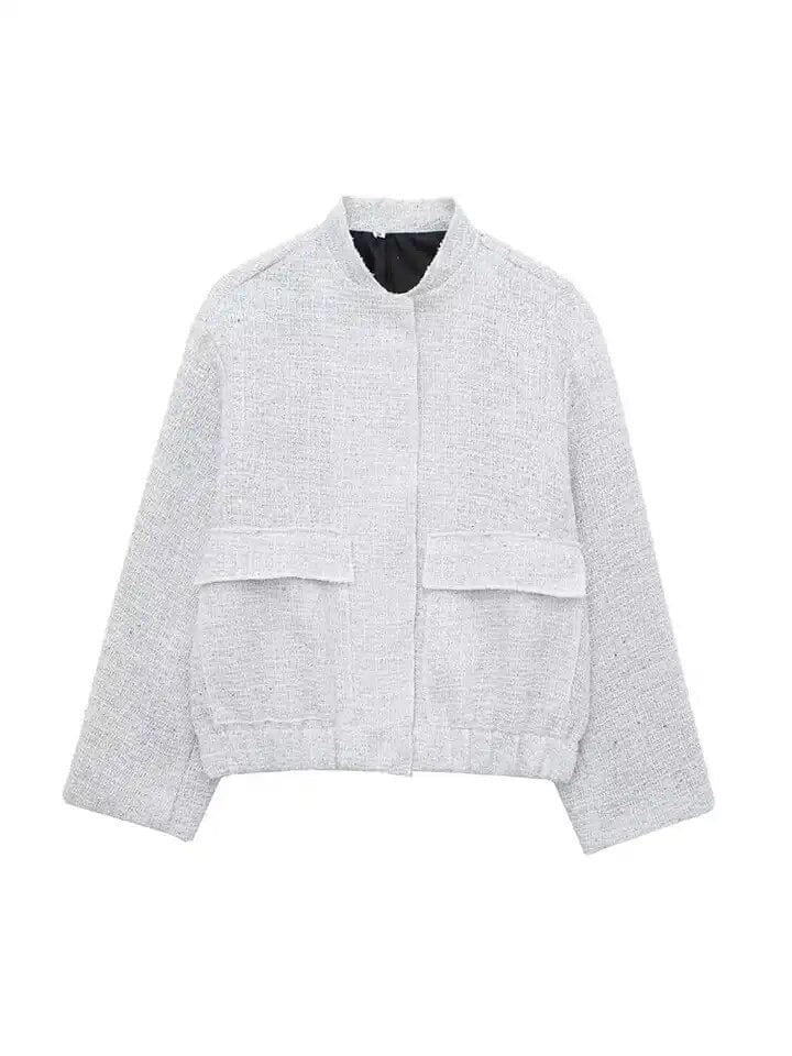 WW | bomber jacket Damen-Bomberjacke in Glitzer