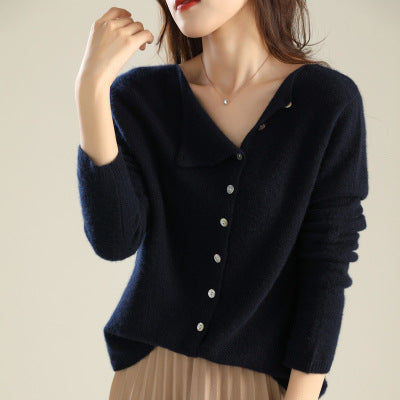 WW | Strickjacke - Weiches Strick - Knopfverschluss - Bequemer, lässiger Schnitt