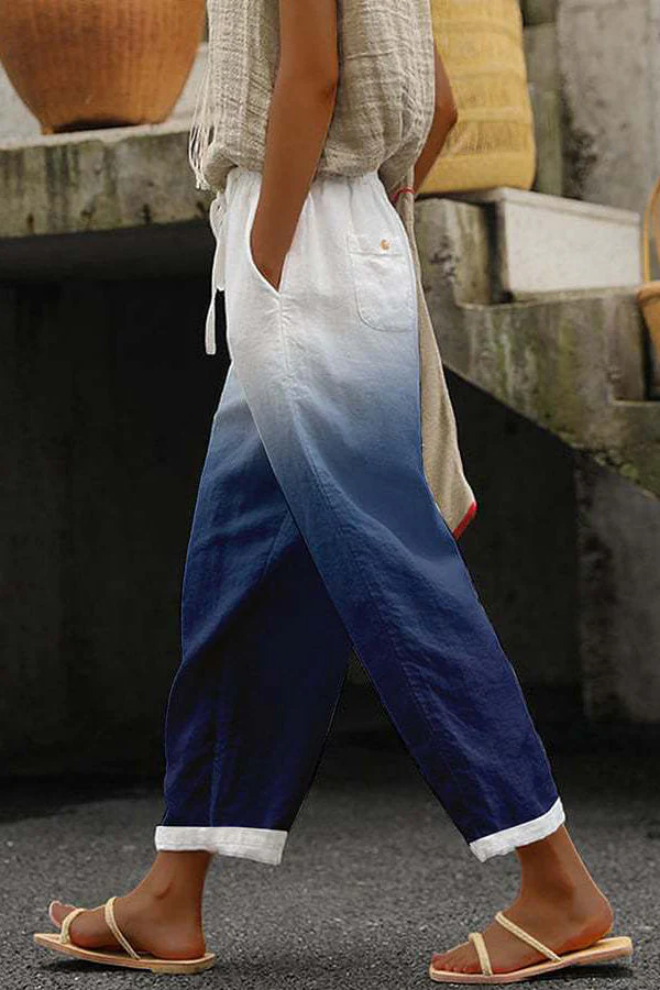 WW | Lässig Unique Printed Button Pocket Pants