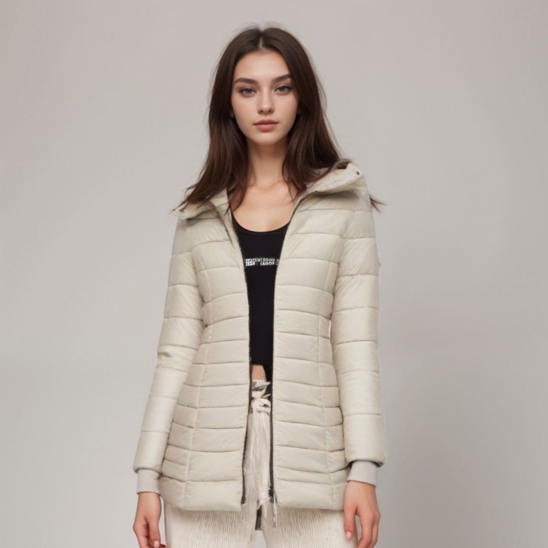 WW – Stylish Long Coat with Soft Lining and Hood