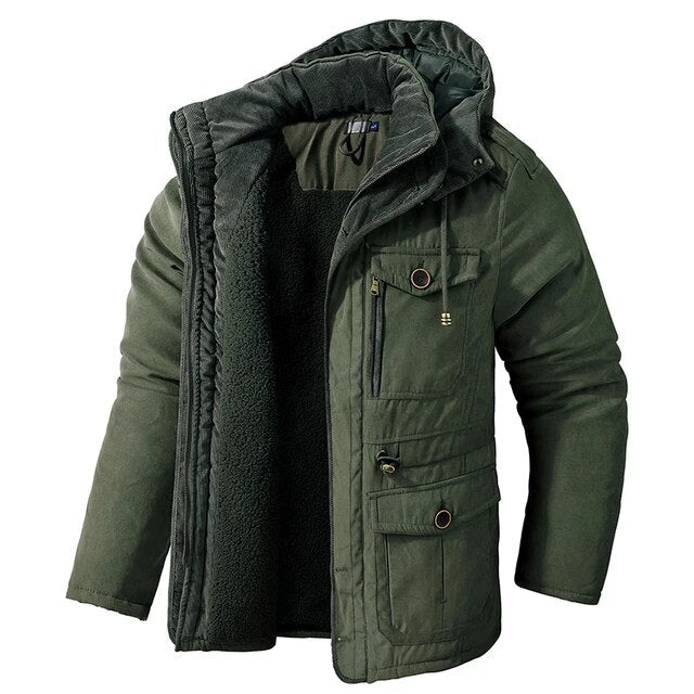 WW | Herren Winterjacke Mit Verstellbarem Kordelzug In Der Taille