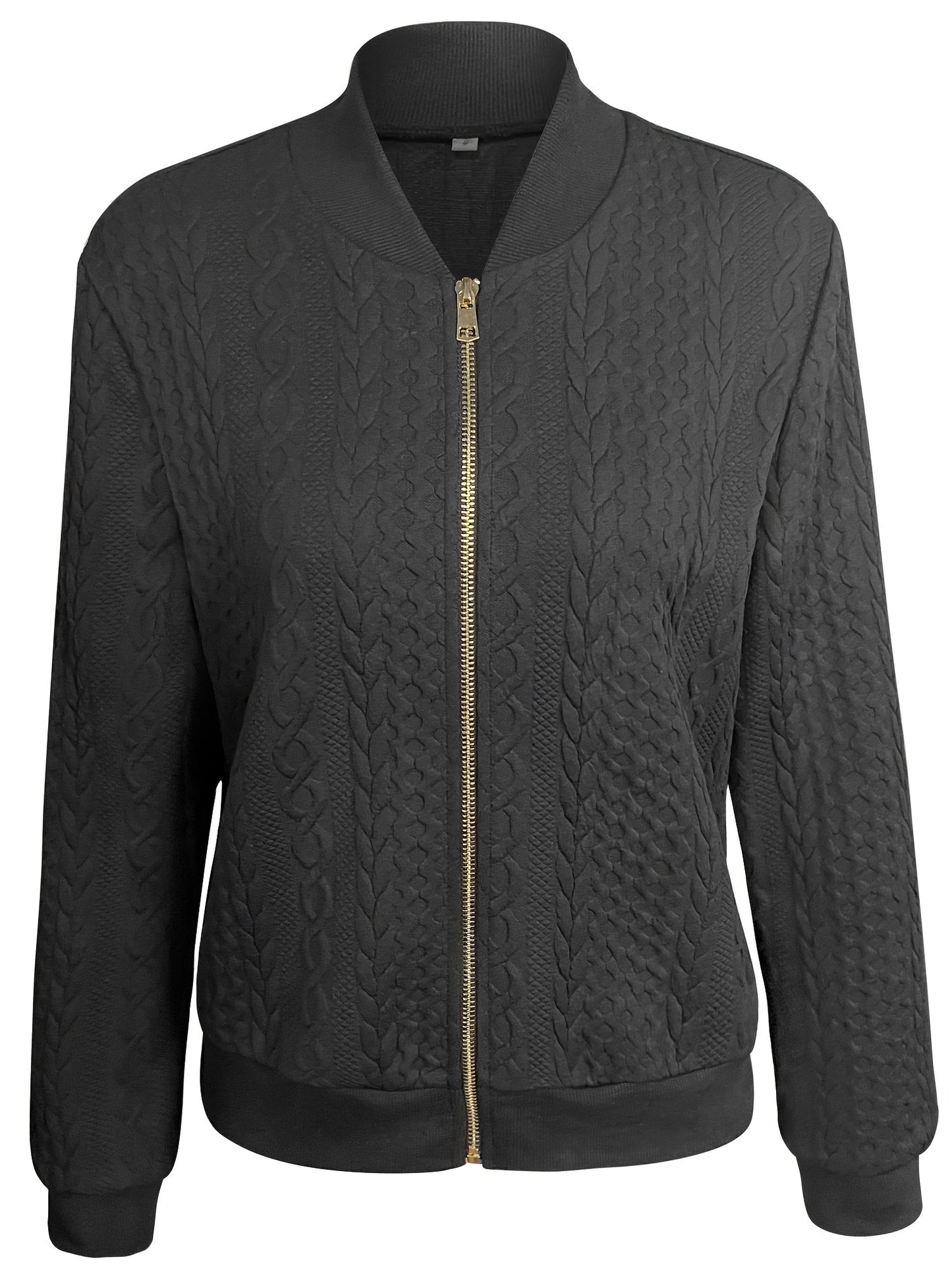 WW | Textured Zip-Up Bomber Jacket