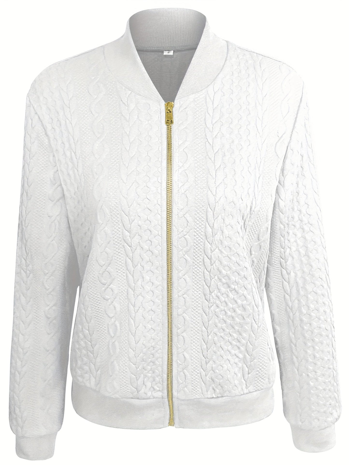 WW | Textured Zip-Up Bomber Jacket