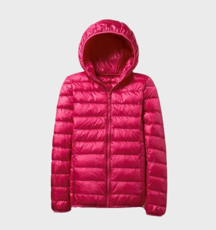 WW | Kapuzen-Pufferjacke - Packbares Design - Winterwärme - Lässige Alltagskleidung