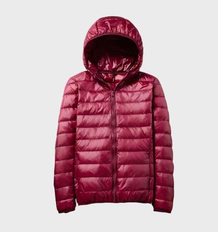 WW | Kapuzen-Pufferjacke - Packbares Design - Winterwärme - Lässige Alltagskleidung