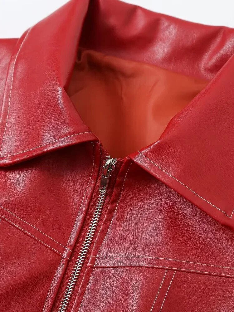 WW | stilvolle Vintage-Jacke mit Reißverschluss und Taschen