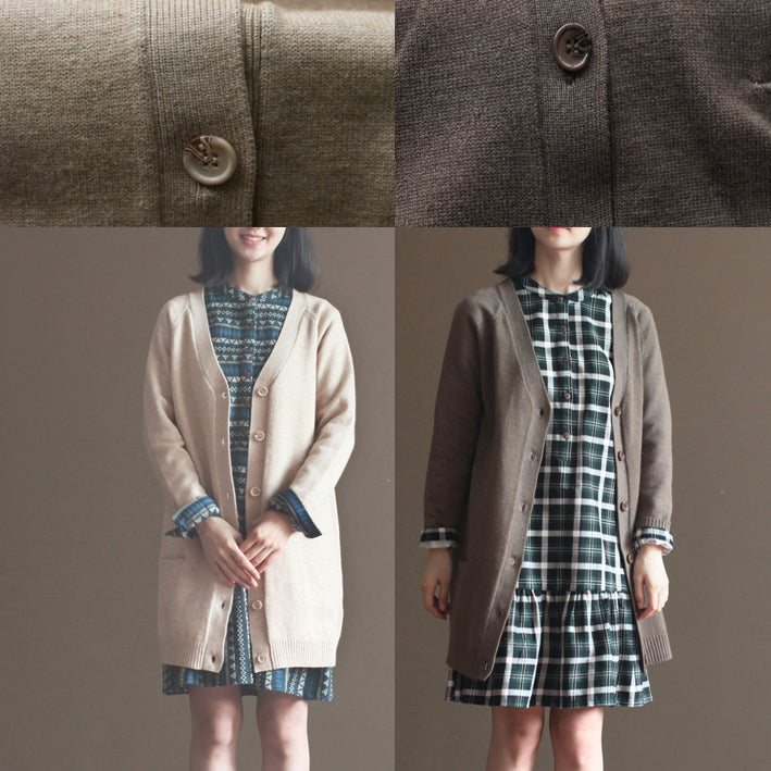WW | Vintage Rabbit Wool Blend Sweater Jackets Plus Size Casual Long Sleeve Knitted Cardigans