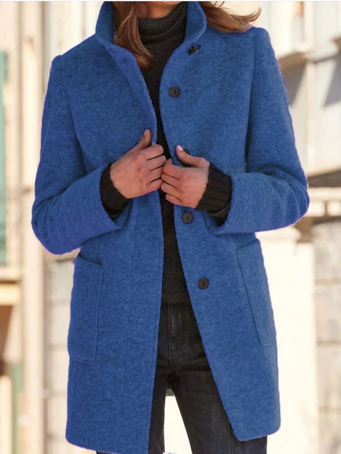 WW | Women's Coat Vintage Plain Button