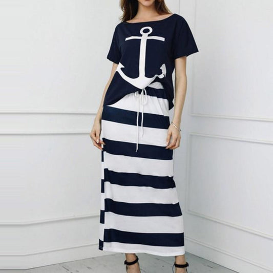 WW | Off-Shoulder Top and Skirt Dress Batwing Sleeves