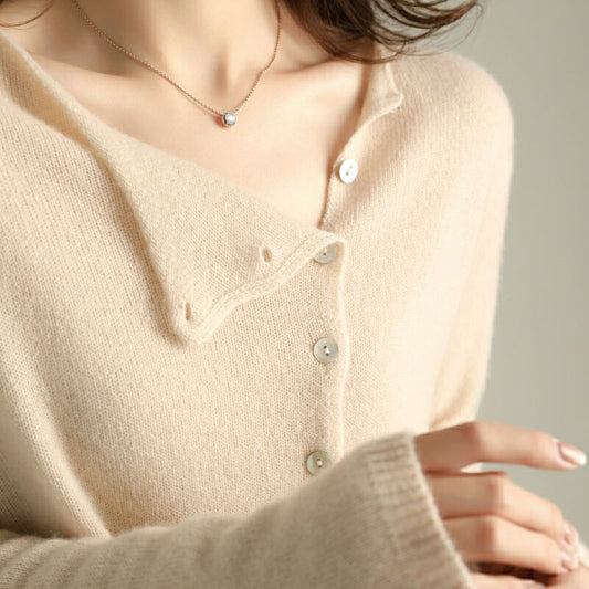 WW | Strickjacke - Weiches Strick - Knopfverschluss - Bequemer, lässiger Schnitt