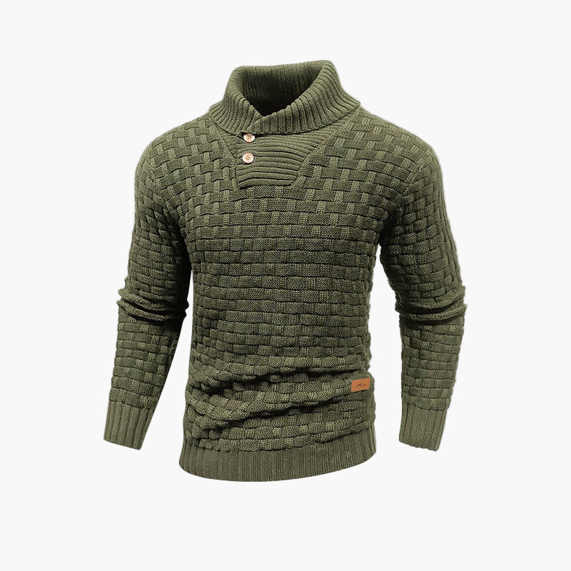 WW | Fashionable Knitted Sweater with Button Placket - Elegant Casual Look for Autumn & Winter