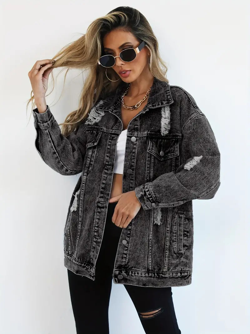 WW | Oversized Denim Jacket for Women