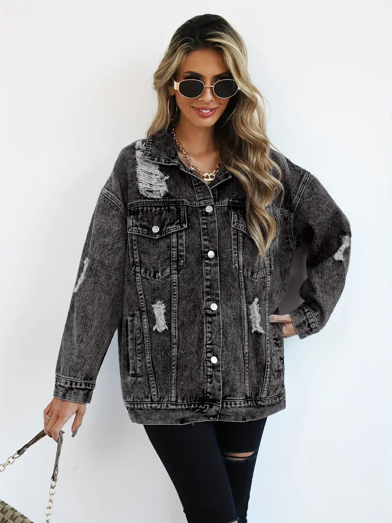 WW | Oversized Denim Jacket for Women