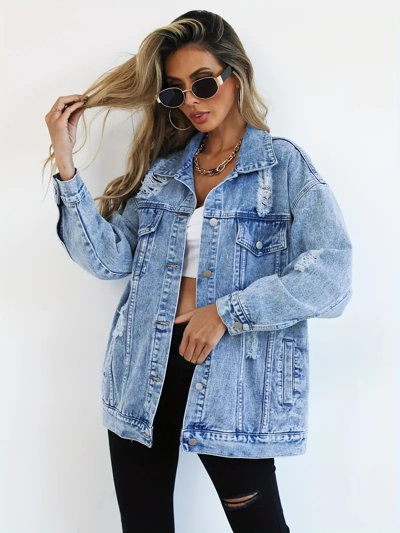 WW | Oversized Denim Jacket for Women