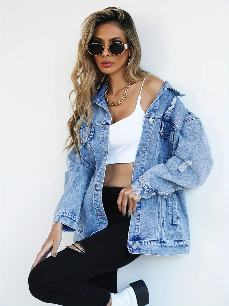 WW | Oversized Denim Jacket for Women