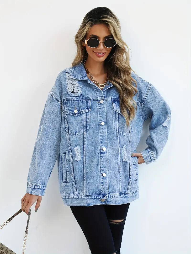WW | Oversized Denim Jacket for Women