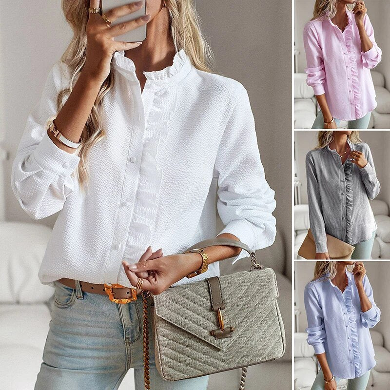 WW Blouse | Elegant Ruffled Shirt for Women