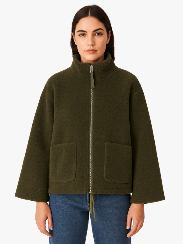 WW | Oversized Sherpa Fleece Jacket Ultra-soft and stylish for cold weather