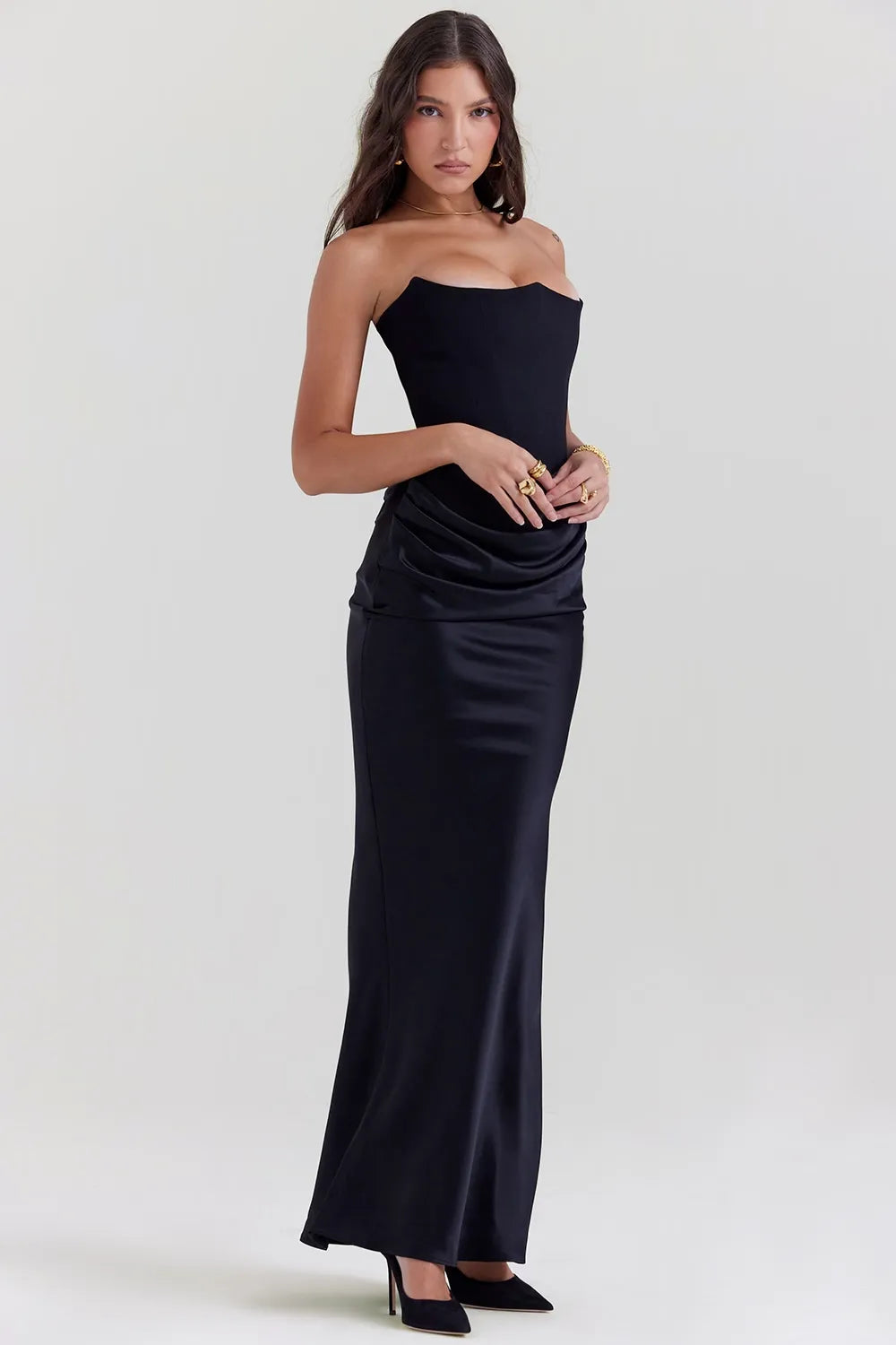 ELENA | LUXURIÖSES MAXIKLEID