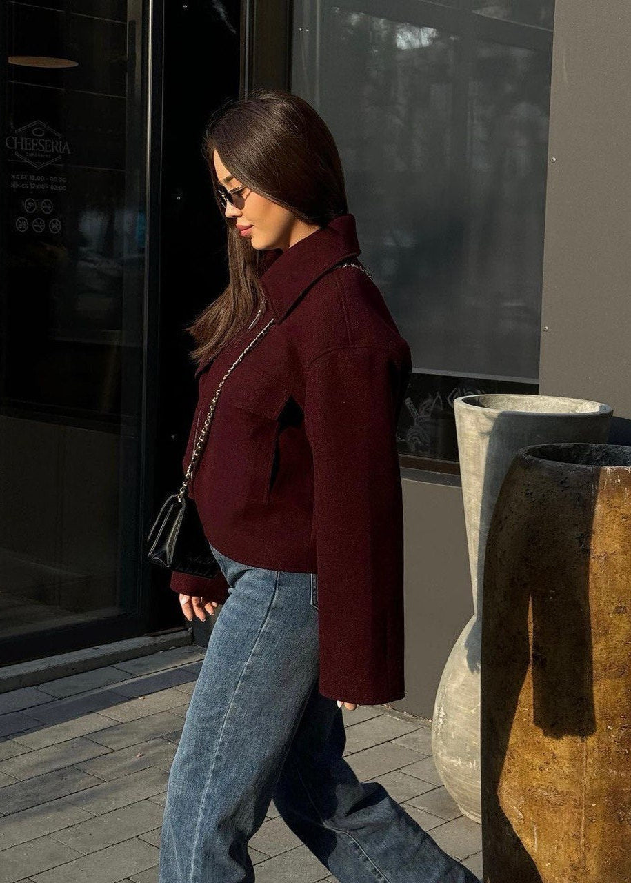WW | City Zip Jacket – Boxy Wool Blend Fit