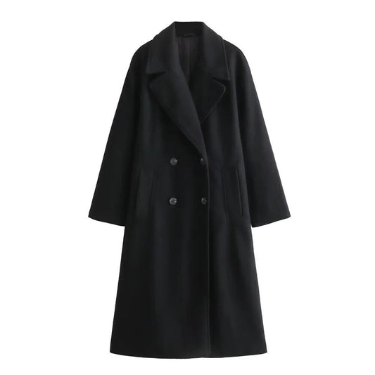 WW | Stylish Long Jacket for Women - Elegant Design - Warm Winter Coat