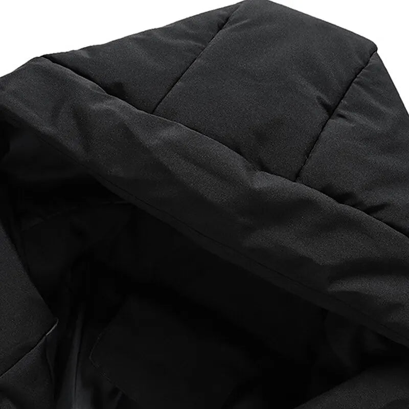 WW | Herren Winterjacke mit Kapuze und klassischem Reißverschluss Design