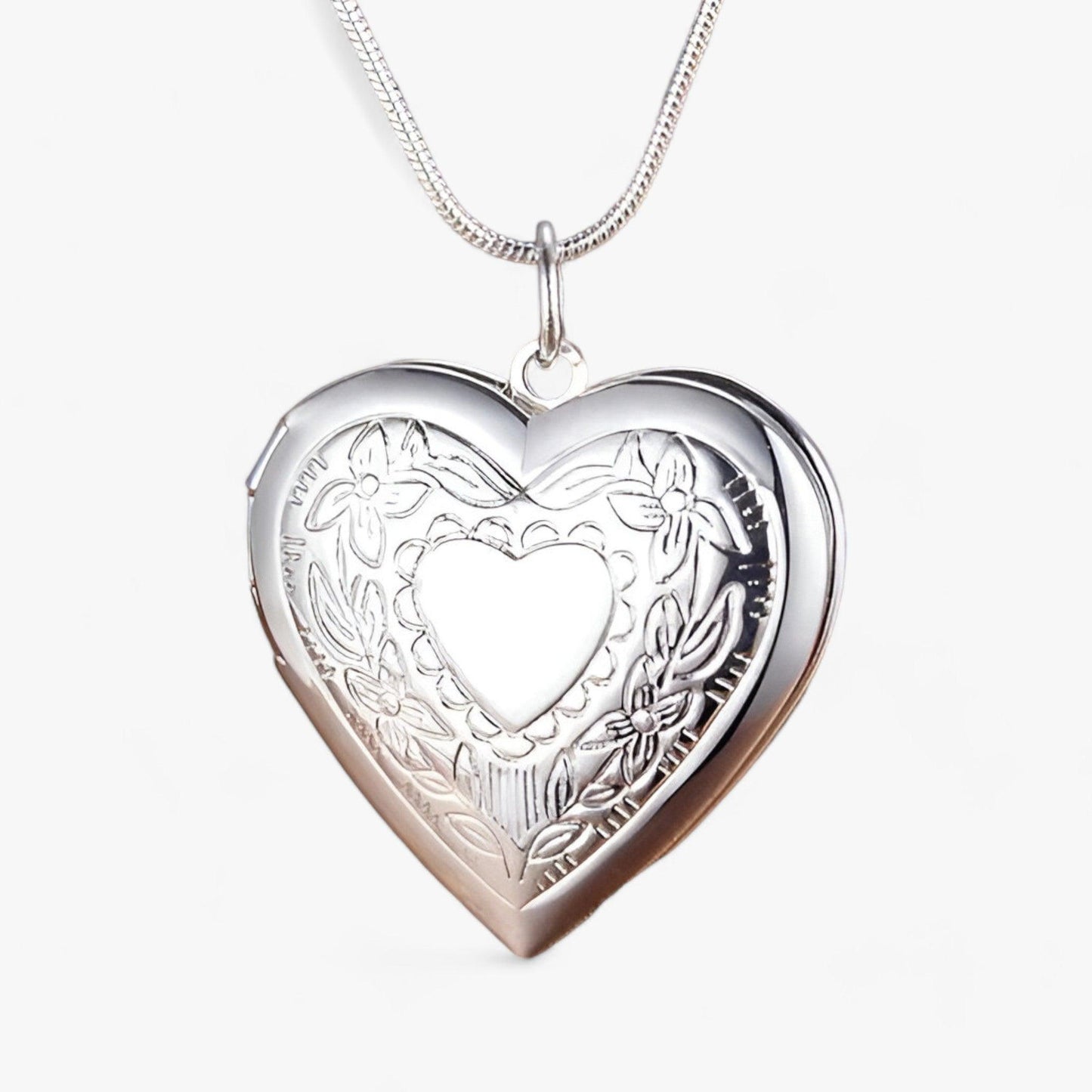 WW | Herz Foto Kette in Silber