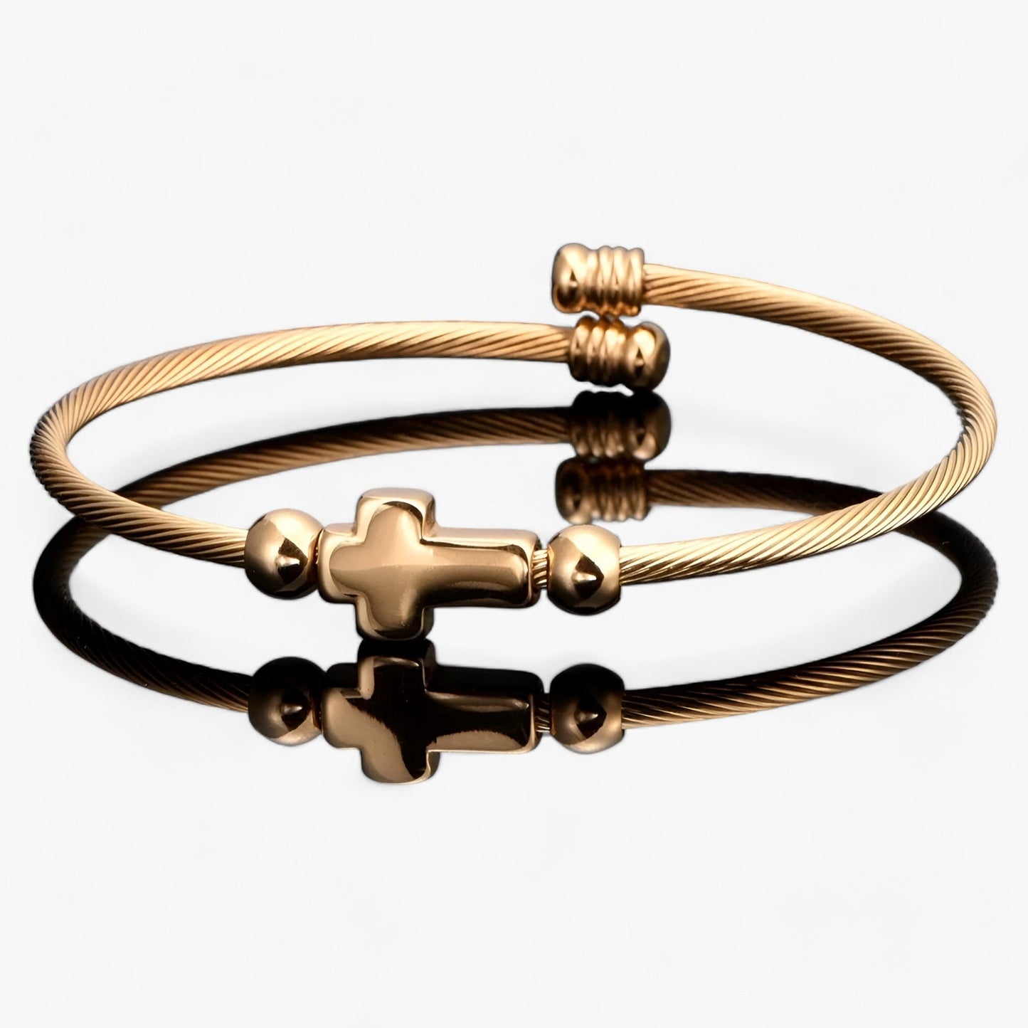 Cross Bracelet - Elegant and Hypoallergenic