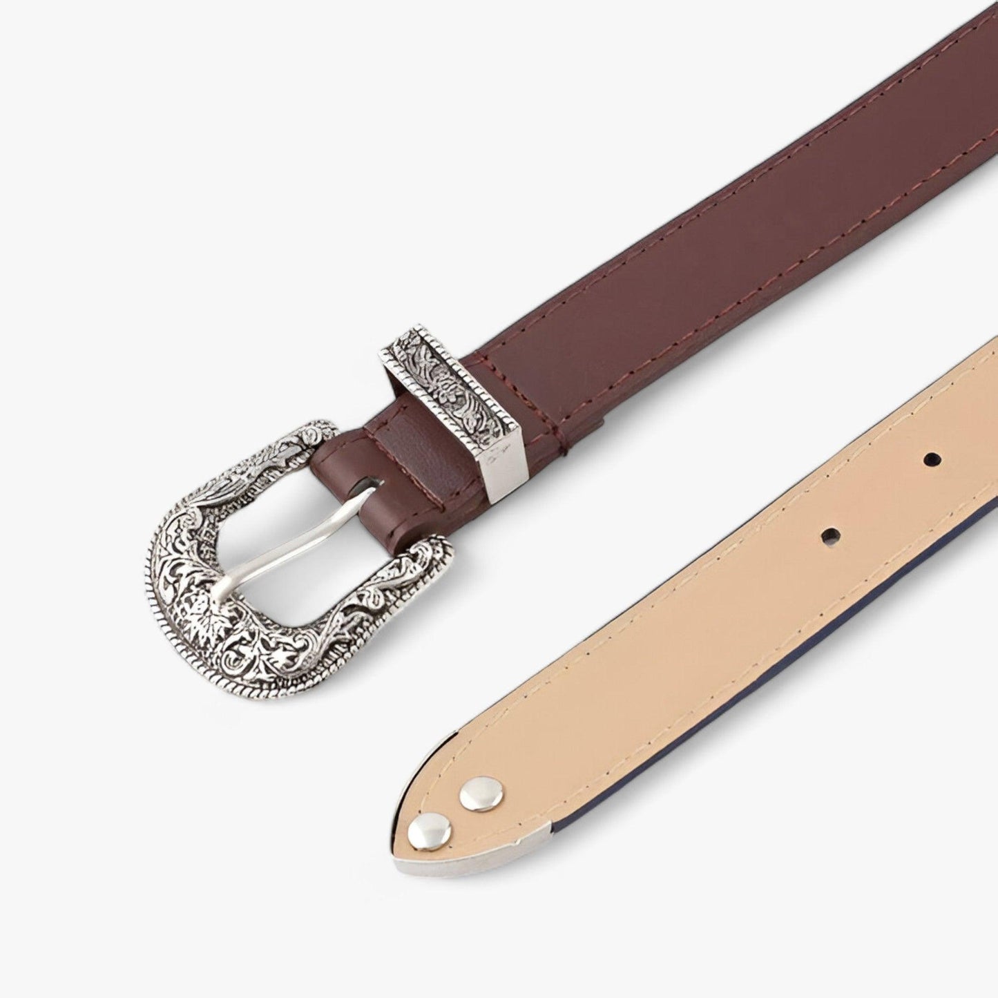 WW | Western Ledergürtel Weinlese Stil & Langlebiges Design Für Frauen