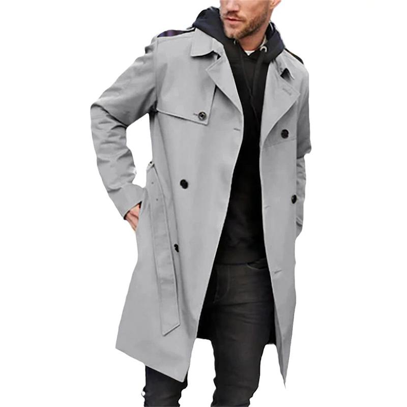 WW | Trench coat Tailored fit Double-breasted Belt Breathable fabric