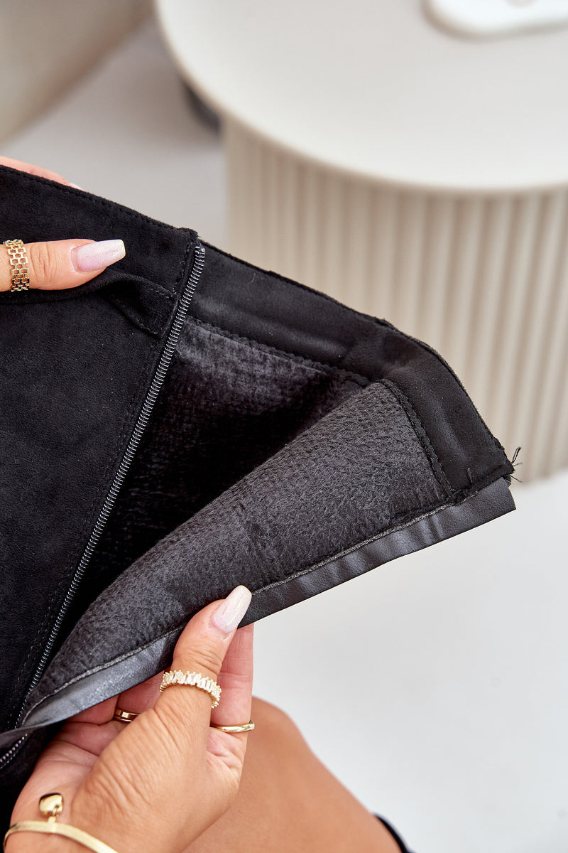 WW | Elegante Kniehoge Stiefel mit Riemchen