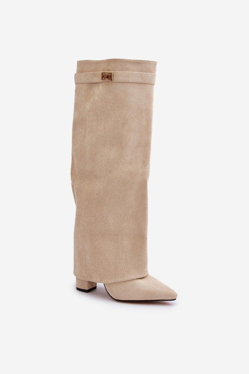 WW | Elegante Kniehoge Stiefel mit Riemchen