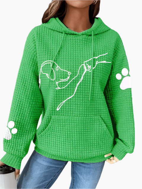 WW | Kapuzenpullover mit Hundemotiv - Bequemer Hoodie für Hundeliebhaber, Freizeit & Alltag