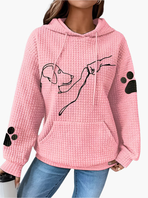 WW | Kapuzenpullover mit Hundemotiv - Bequemer Hoodie für Hundeliebhaber, Freizeit & Alltag