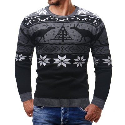 WW | Knitted Fair Isle Pattern Crew Neck Comfortable Fit