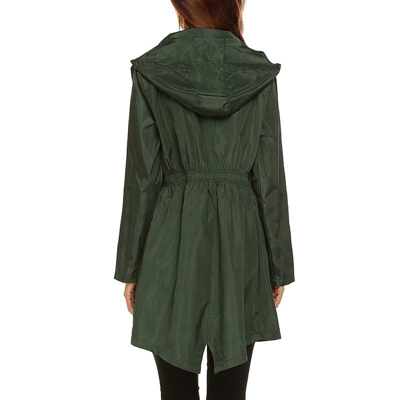 WW | Wasserfeste Windbreaker Jacke mit Kapuze und Reißverschluss